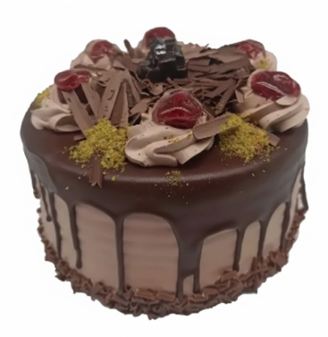 Hafif Kremalı 6-9 Kişilik Çikolatalı Kutlama Pastası